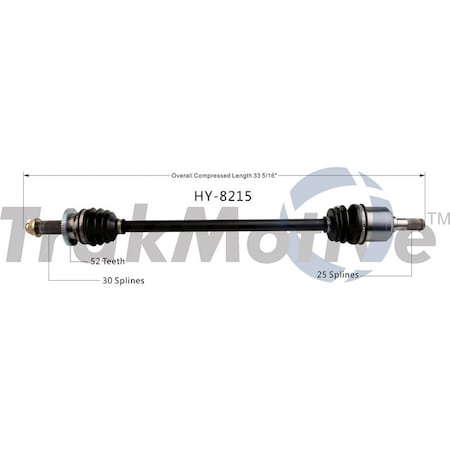 Surtrack Axle Cv Axle Shaft, Hy-8215 HY-8215